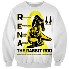 RENA THE PEDIATRIC CANCER FIGHTING RABBIT ROO SWEATSHIRTS