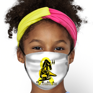 RENA The Pediatric Cancer Fighting Rabbit Roo Kids Face Mask