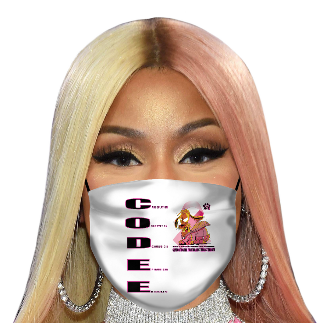 CODEE  The Cancer Fighting Canine Adult Face Mask