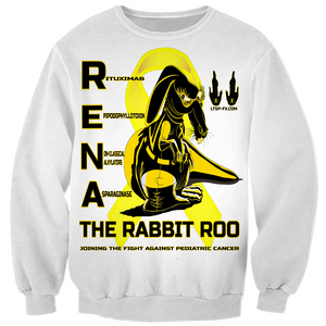 RENA The Pediatric Cancer Fighting Rabbit Roo Sweat-Shirt