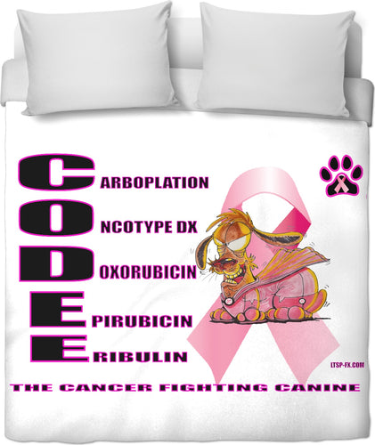 CODEE The Cancer Fighting  Canine Duvet Cover